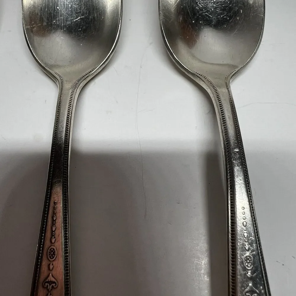 Vintage 1921 Oneida Community Plate GROSVENOR Silverplate Teaspoons Set of 5